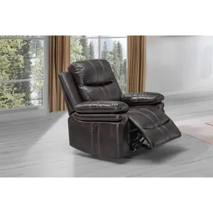 Kellen Glider Recliner W/Power Footrest-Brown