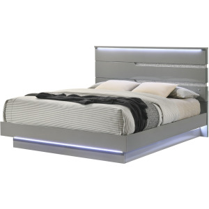 Paradox Platform Bed Headboard-Gray - Queen