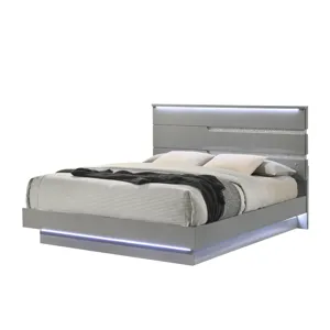 Paradox Platform Bed Headboard-Gray - Queen