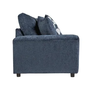 Tristan LAF Loveseat W 2 Accent Pillows-Indigo Blue