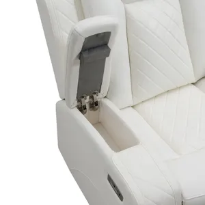 Orion II Glider Recliner W Power Footrest & Headrest-White
