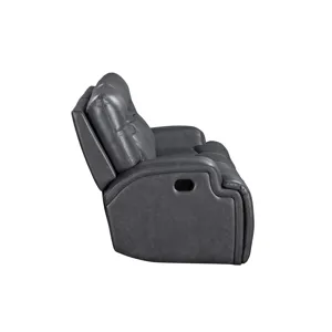 Titan Sofa W/Dual Recliner-Gray