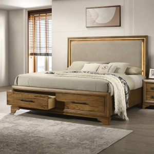 Talcott Storage Footboard Drawer Kit Honey - King/California King
