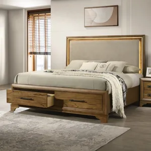Talcott Lighted Headboard Honey - King/California King