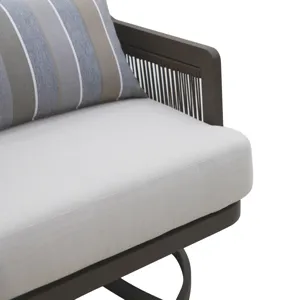 Genova Patio Swivel Club Chair W/Accent Pillow(2 Per Carton)