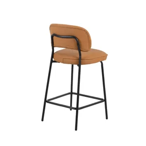Blythe Orange Vegan Leather Counter Chair(2 Per Carton)
