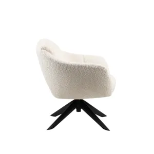 Fleming Ivory Boucle Swivel Lounge Chair(1 Per Carton(New)