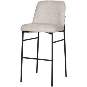 Erik Bar Chair W Black Metal Frame Beige(2 Per Carton)