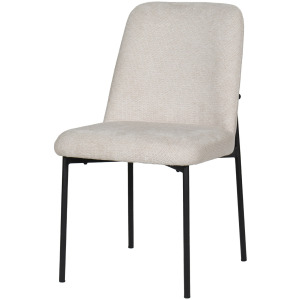 Erik Side Chair W Black Metal Frame-Beige(2 Per Carton)