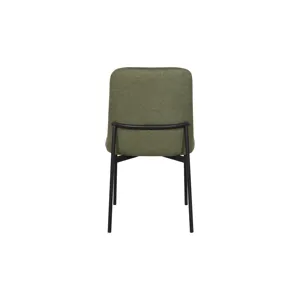 Erik Side Chair W Black Metal Frame-Green(2 Per Carton)