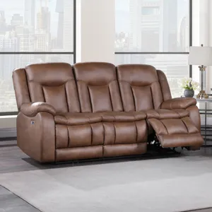 Morello Sofa W/Power Footrest Brown