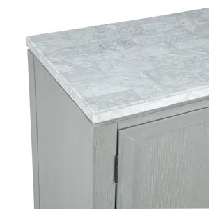 Fiona Marble Top Dining Buffet/Server-Mist Gray