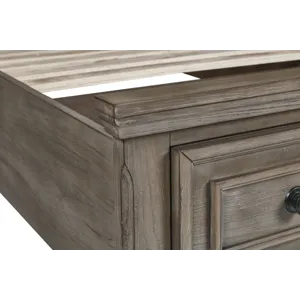 Allegra Storage Footboard & Slats-Pewter - Full