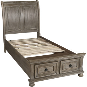 Allegra Headboard-Pewter - Twin