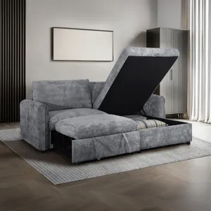 Finn Storage Chaise-Gray