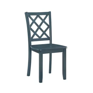 Trellis 5 PC Round Dining Set, Table & 4 Chairs Blue