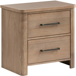 Anika 2 Drawer Nightstand-Natural