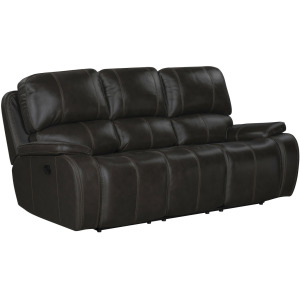 Brookings Sofa W/Dual Recliner-Charcoal