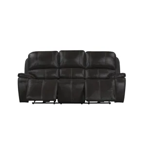 Brookings Sofa W/Dual Recliner-Charcoal