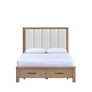 Anika Panel Headboard-Natural - Queen