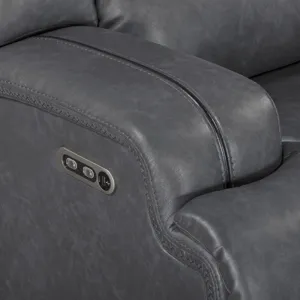 Titan Glider Recliner W/Power Headrest & Footrest-Gray