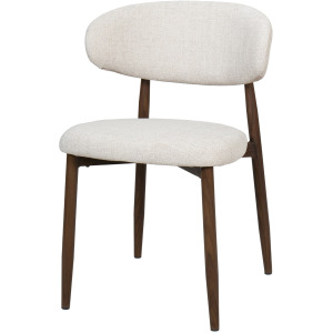 Royce Side Chair W Walnut Metal Frame-Beige(2 Per Carton)