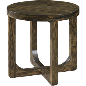 Kerby Occasional Kerby Round End Table-Dk Brown