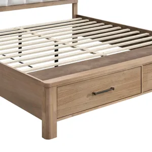 Anika Storage Footboard & Roll Out Slats-Natural - King