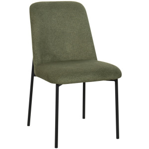 Erik Side Chair W Black Metal Frame-Green(2 Per Carton)
