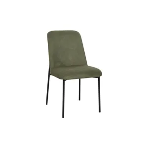 Erik Side Chair W Black Metal Frame-Green(2 Per Carton)