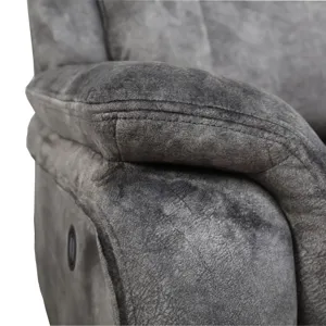 Park City Console Loveseat W Power Footrest-Slate