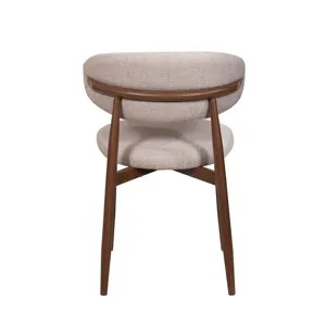 Royce Side Chair W Walnut Metal Frame-Toast(2 Per Carton)