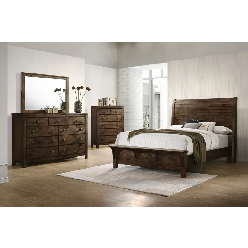 Blue Ridge 4pc Bed, R, R, H - California King