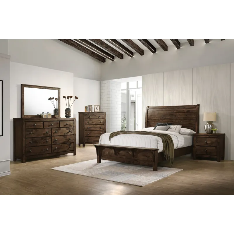 Blue Ridge 5/0 Q 6pcs B/Dresser/Mirror/Chest/2 Nightstands