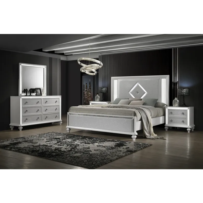 Stardust 6/0 Wk 5pcs B/Dresser/Mirror/2 Nightstands