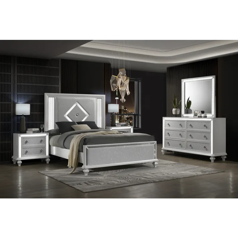 Stardust 5/0 Q 5pcs B/Dresser/Mirror/2 Nightstands
