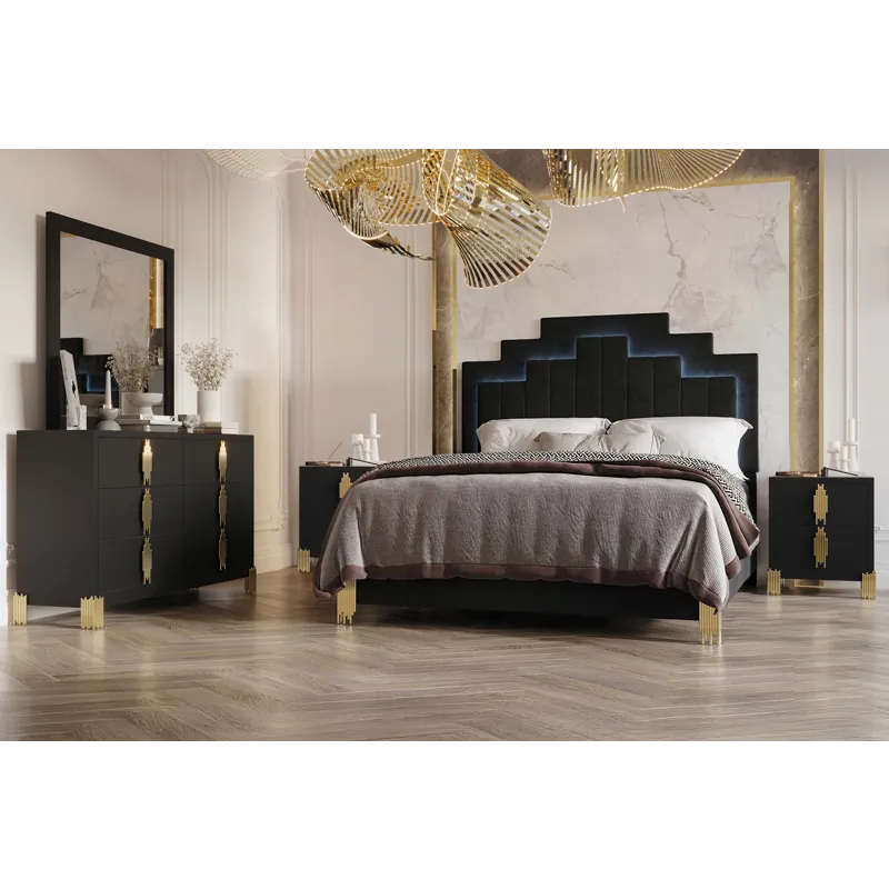 Empire 6/6 Ek 5pcs B/Dresser/Mirror/2 Nightstands