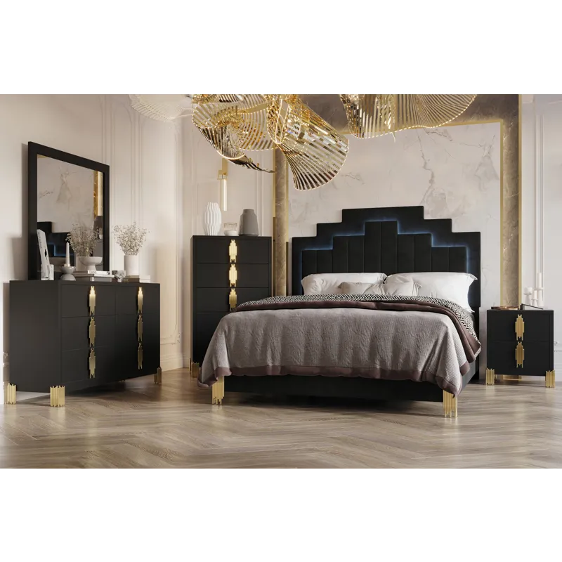 Empire 5/0 Q 5pcs B/Dresser/Mirror/Chest/Nightstand