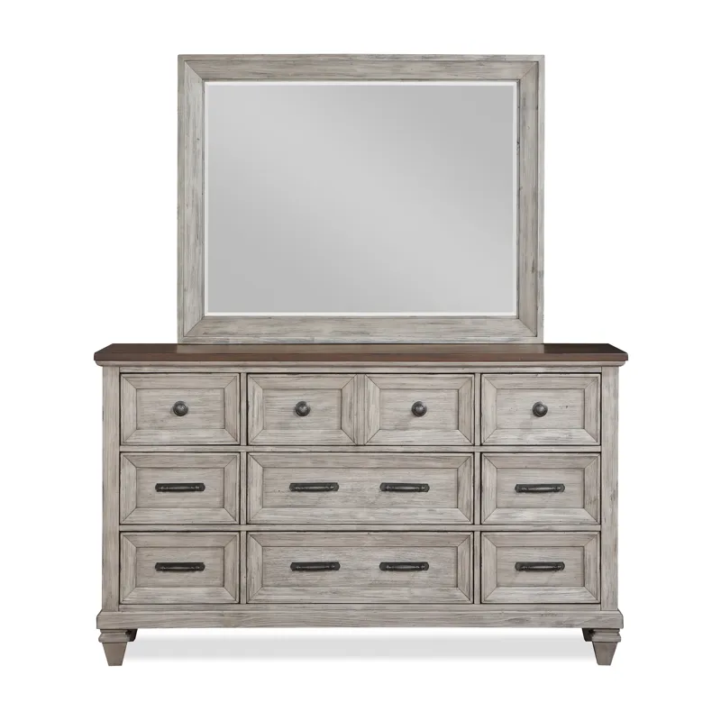 Mariana 2pc Dresser & Mirror Set
