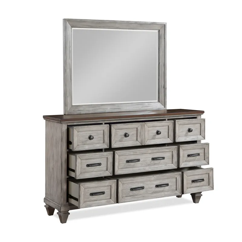 Mariana 2pc Dresser & Mirror Set