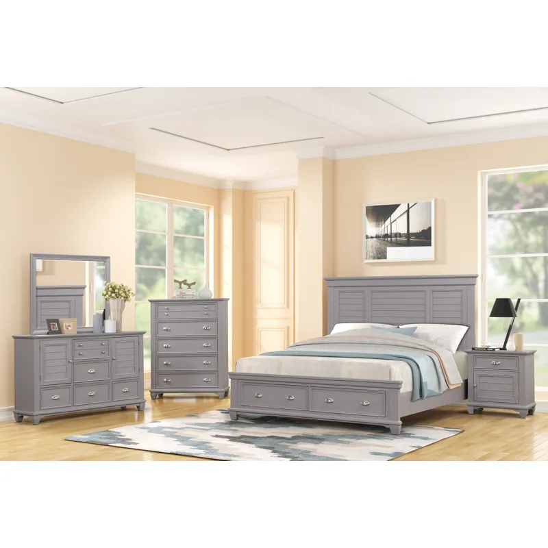 Jamestown 6''6" / 6''0" K Footboard & Slats- Gray