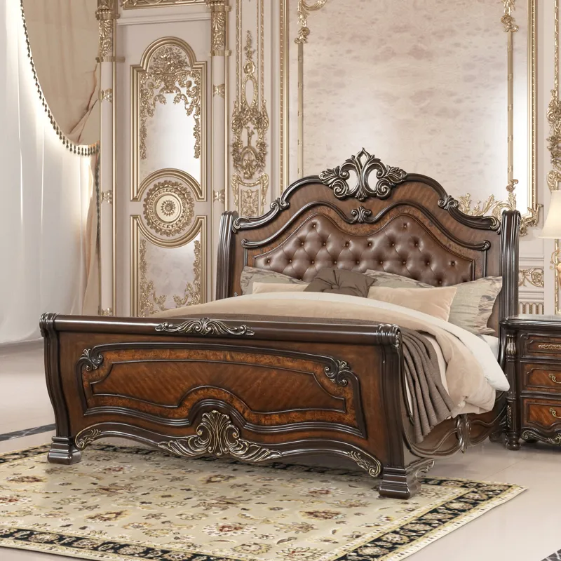 Bella Notte Padded Sleigh Bed Bed Only - Queen