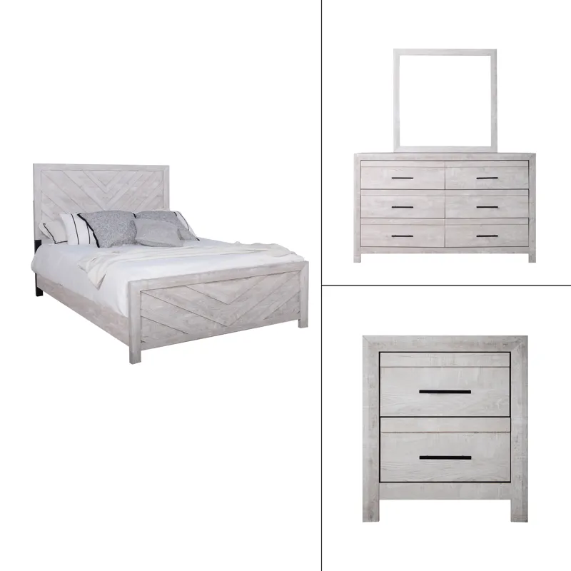 Biscayne 6/6e K 4pcs B/Dresser/Mirror/Nightstand