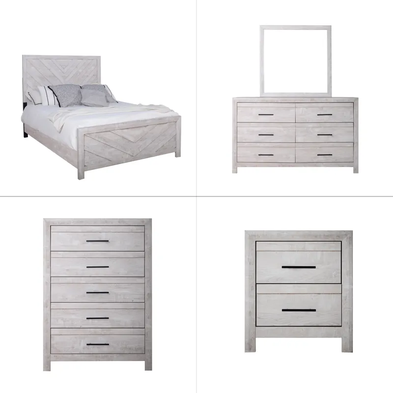 Biscayne 5/0 Q 5pcs B/Dresser/Mirror/Chest/Nightstand