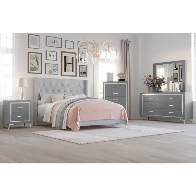 Huxley 6/0 Wk 5pcs B/Dresser/Mirror/Chest/Nightstand