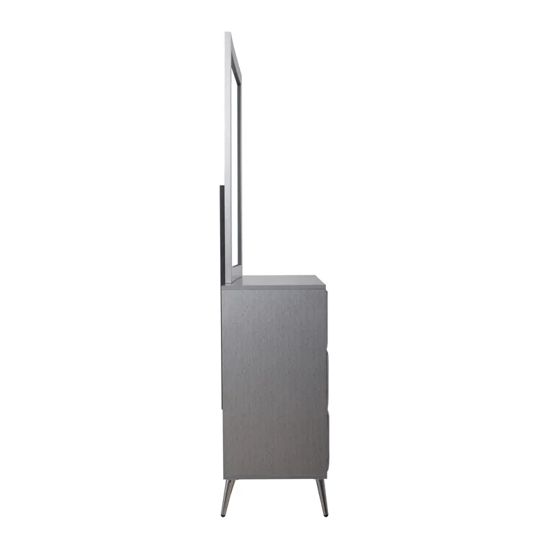 Kailani-2pc Dresser & Mirror Set Gray