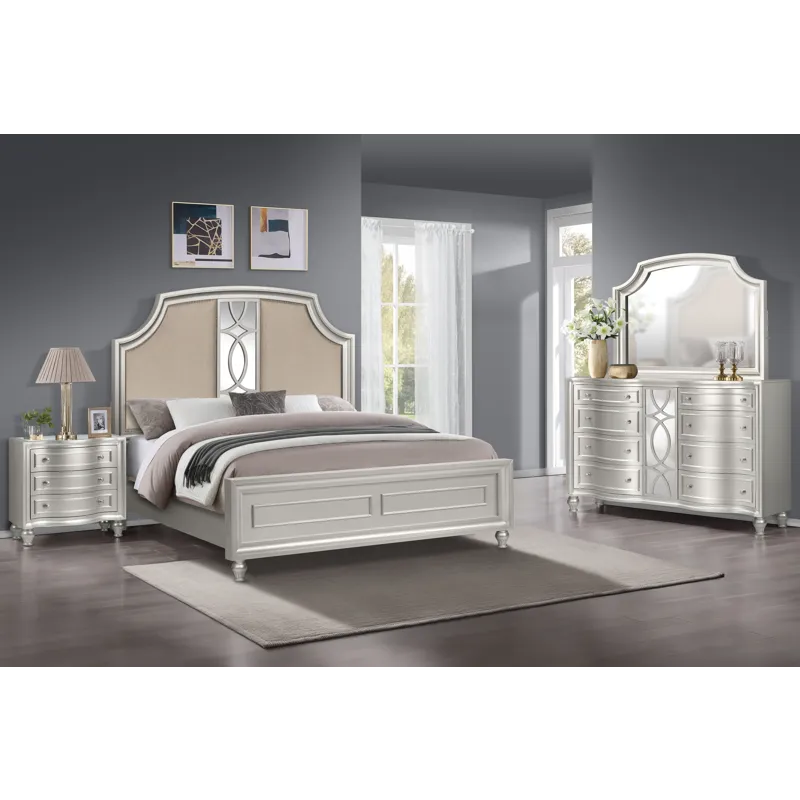 Reflections 6/0 Wk 4pcs B/Dresser/Mirror Nightstand
