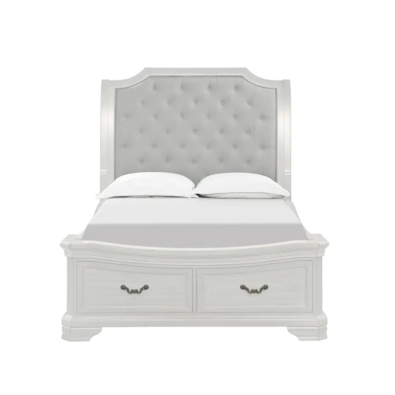 Lyndhurst White Bed Only - King