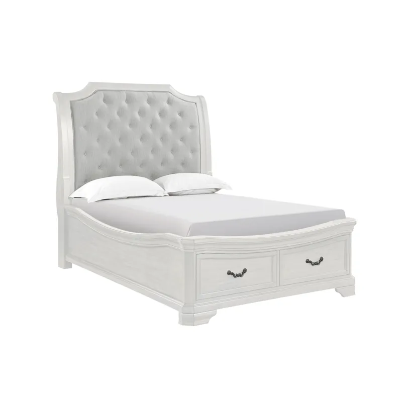 Lyndhurst White Bed Only - Queen