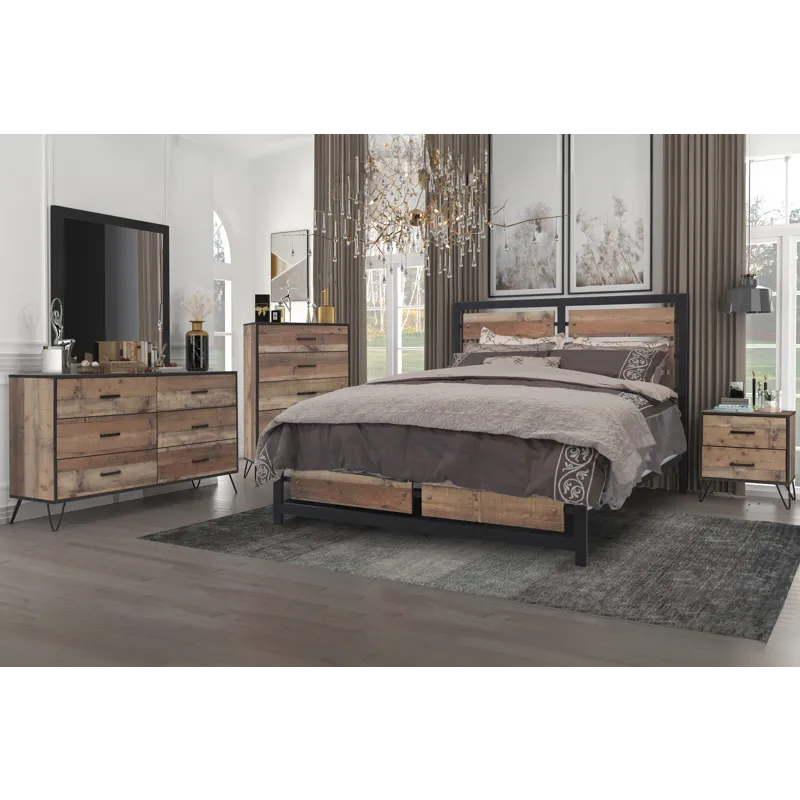 Elk River 5/0 Q 5pcs B/Dresser/Mirror/Chest/Nightstand
